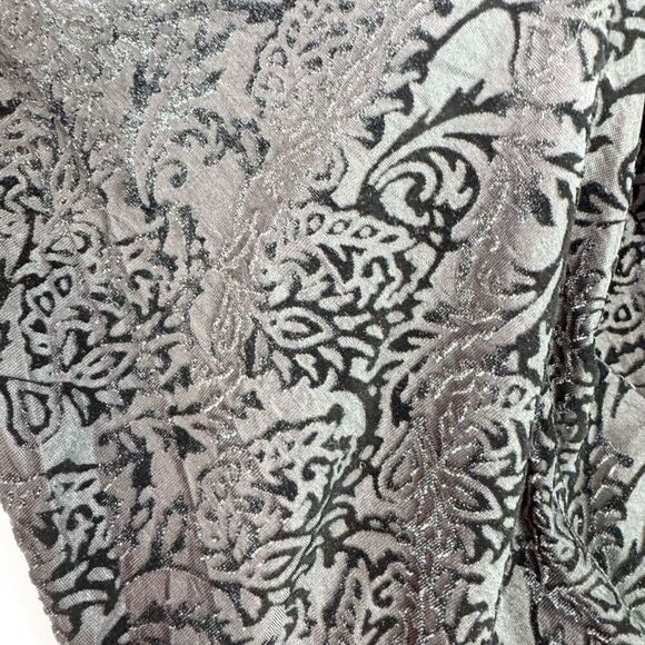 Always Indigo Cardigan Womens Medium Floral Velvet Burnout Black Whimsigoth Open - Picture 3 of 7